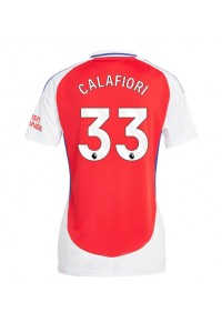 Arsenal Riccardo Calafiori #33 Fotballdrakt Hjemme Klær Dame 2024-25 Korte ermer